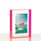 Wexel Art Neon Pink Float Frame with Magnetic Photo Holder